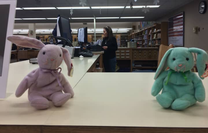 Lodi Larry, a real bunny, will visit the library to commemorate the start of spring.