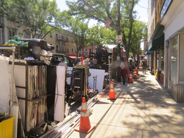 Much of Main Street in Dobbs Ferry was monopolized by crews filming Showtime&#x27;s &quot;The Affair&quot; last year.