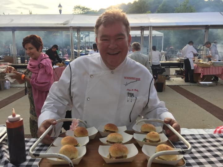 Chef Peter X. Kelly at Westchester Magazine&#x27;s 2015 Burger &amp; Beer Blast.