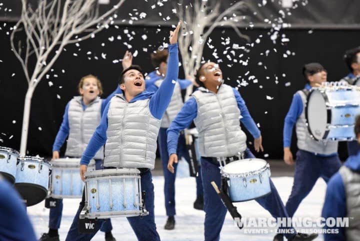 A winter blizzard was the theme of the winning performance by the Fair Lawn High School Indoor Percussion team.