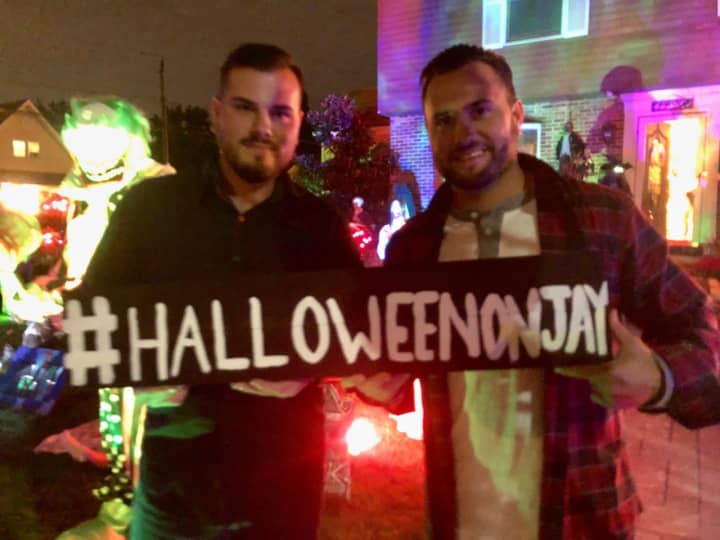 Brothers Kevin Cuneo, left, and Chris Cuneo are going on year eight of giving local trick-or-treaters the fright of the life.