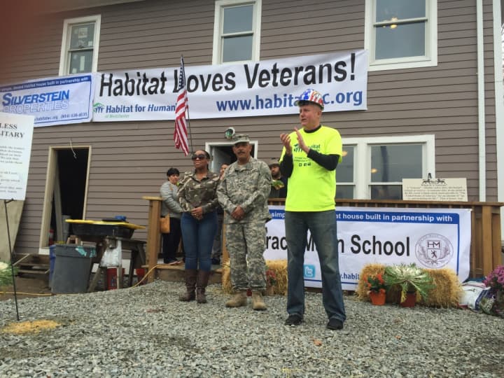 On Veterans Day, Habitat for Humanity of Westchester County dedicated a Yonkers house to Yonkers veteran Ivan Arroyo and his family.