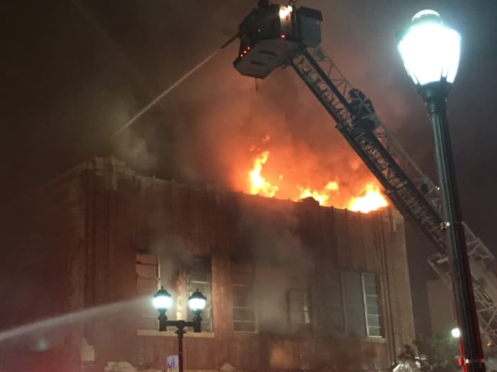 The fire on Broadway in Yonkers broke out at 11 p.m. Thursday.