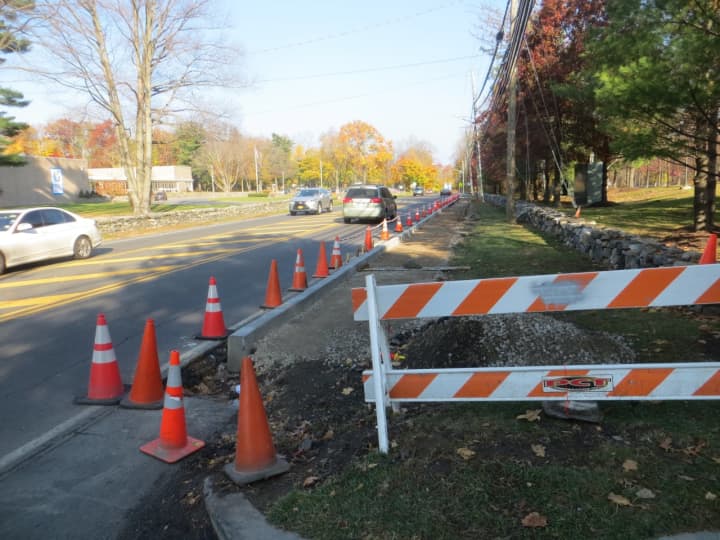 New sidewalks were installed along a stretch of West Hartsdale Road (Route 100A) in Greenburgh.