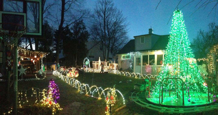 The Platt house in Ossining has been decorated annually for 26 years.