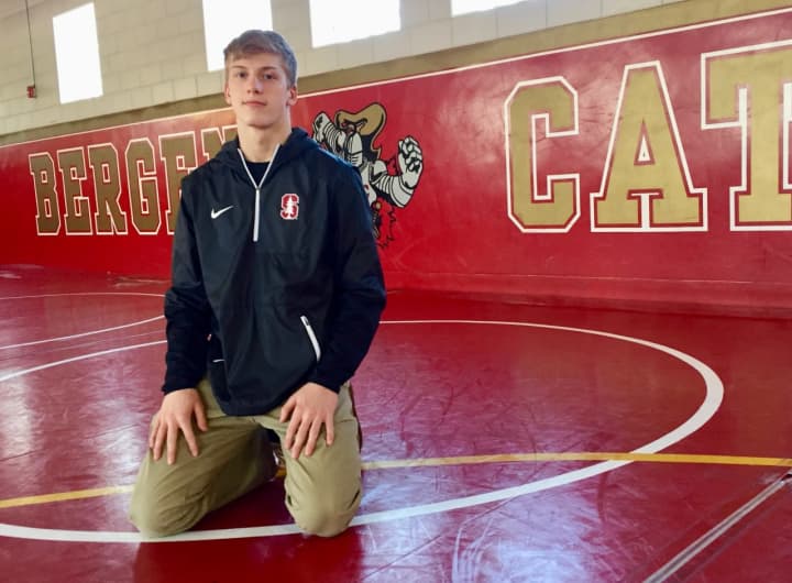 Bergen Catholic junior and Stanford commit Shane Griffith took his first victory against Francis Marshall of Manasquan at the NJSIAA Tournament of Champions Friday.