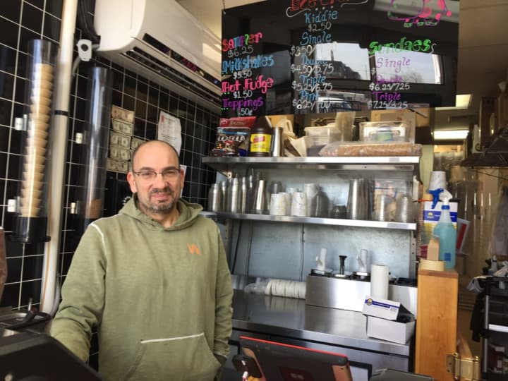 Mike Elias prepares to reopen Ice Cream By Mike in Hackensack.