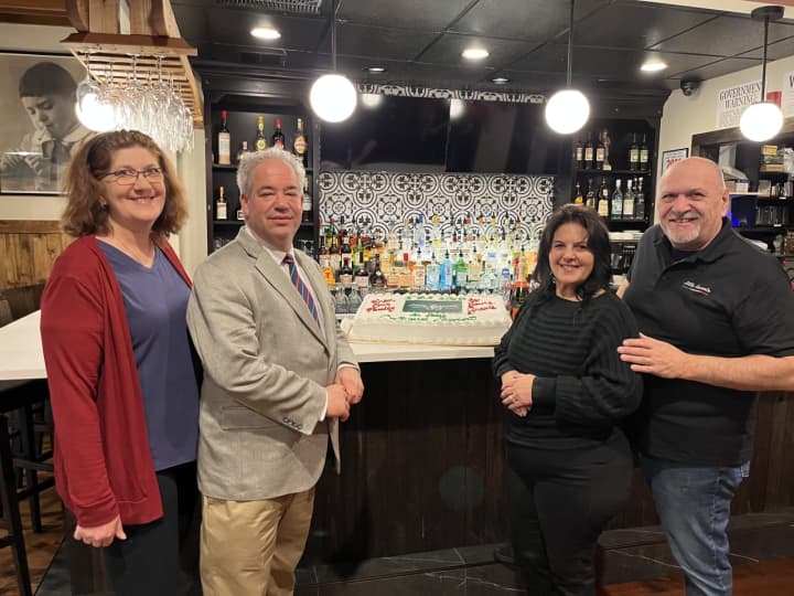 The owners of Little Sorrento in Yorktown celebrated their 35th year in business with town officials such as&nbsp;Deputy Supervisor Ed Lachterman.&nbsp;