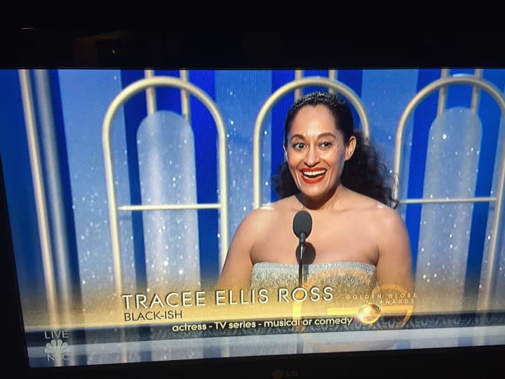 Tracee Ellis Ross won the &quot;Best Actress&quot; Golden Globes award for her &quot;Black-ish&quot; role.