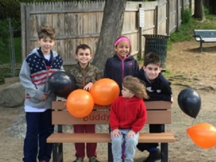 Students at Cottle Elementary School have a new Buddy Bench that serves as a place to sit for anyone looking for a playmate.