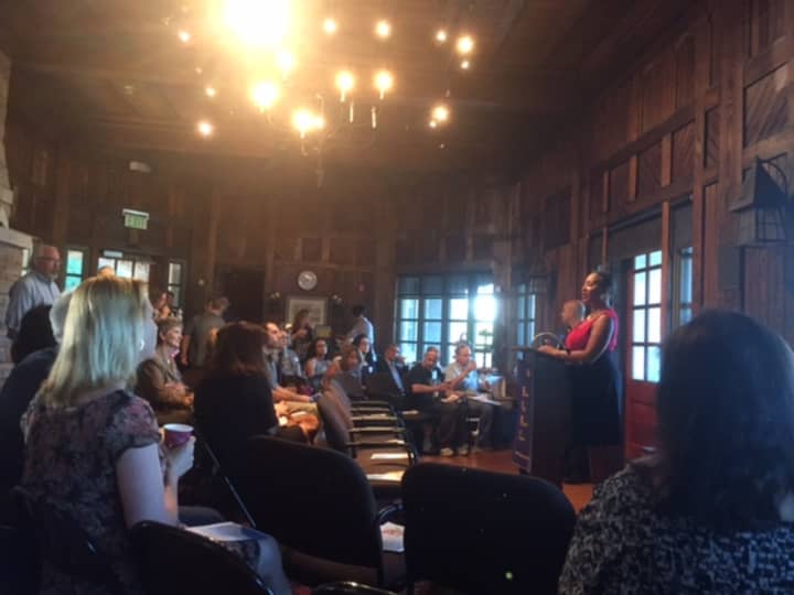 The Sleepy Hollow Tarrytown Chamber of Commerce met at the Hudson Valley Writers Center this month.