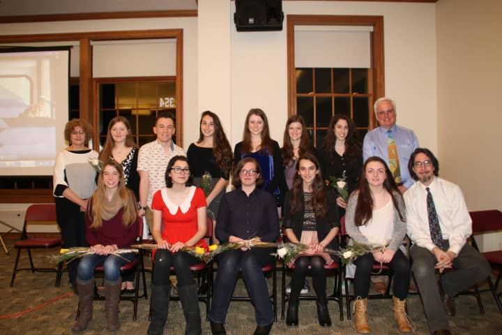 The newest inductees to Pleasantville High School&#x27;s chapter of the National Art Honor Society.