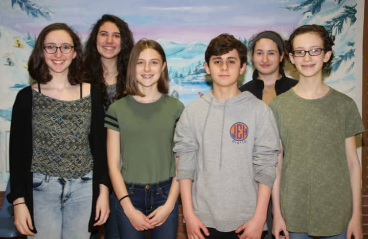 The winners, and runners up, in Pleasantville Middle School&#x27;s annual writing contest.
