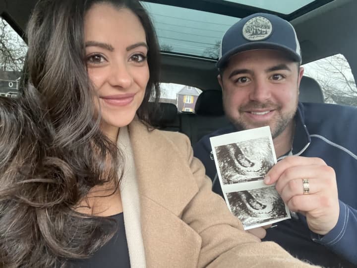 Michelle and Anthony Calcagni found out they were expecting while she was filming &quot;Next Level Chef.&quot; Baby Girl Calcagni is due in May.