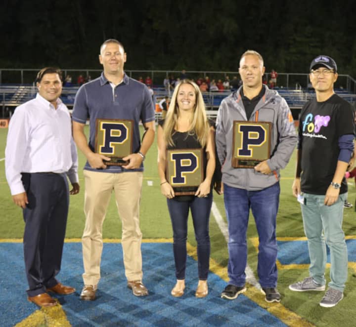 Walter Panas honored its 2016 Hall of Famers at Friday&#x27;s football game.