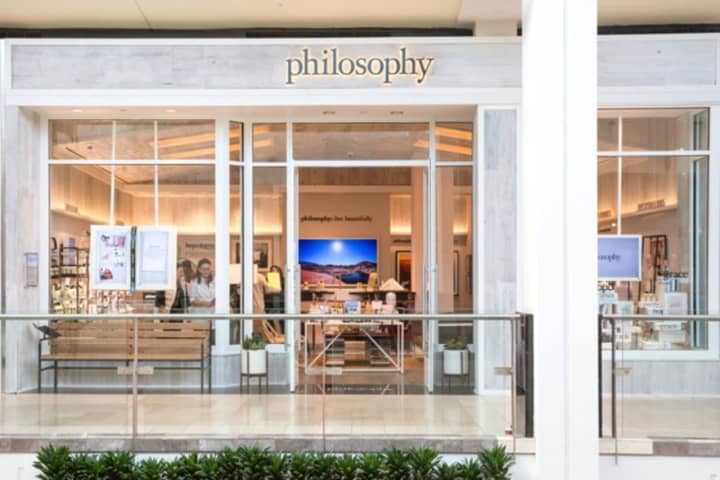 Philosophy is launching a new concept store at the upscale Westfield Garden State Plaza in Paramus. The grand opening runs through Saturday, Dec. 10