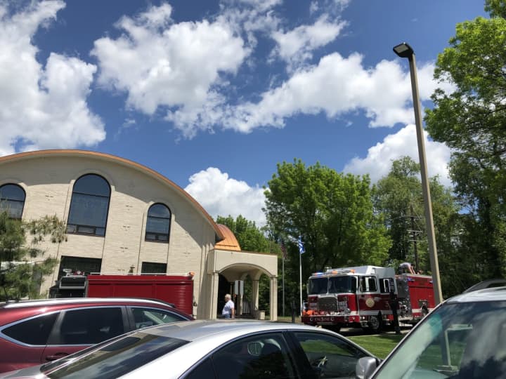 The Paramus hazardous materials team and fire department responded to the St. Athanasios Greek Orthodox Church to stop a leaking propane tank Thursday around 12:30 p.m.