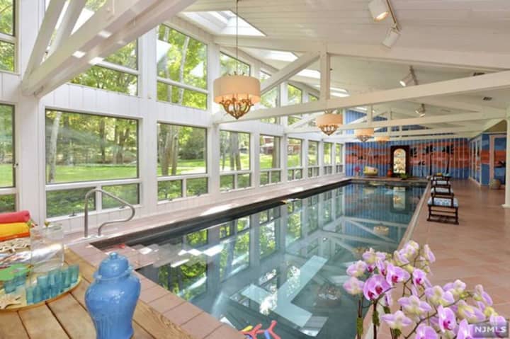 The Saddle River mansions has both indoor and outdoor pools. Take your pick.