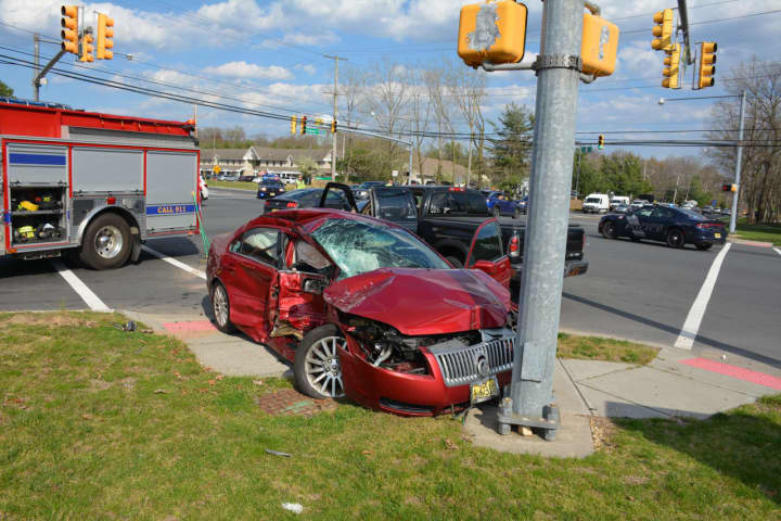 A crash at the intersection of Route 37 and&nbsp;County Road 571 in Manchester Township, NJ.