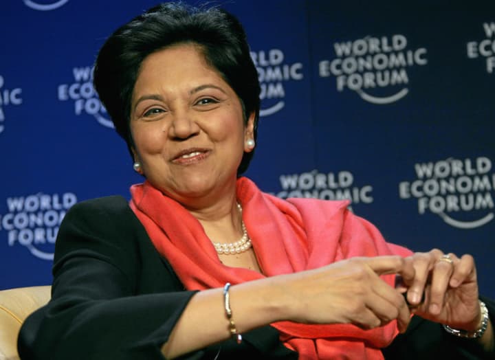 With soda sales declining, Pepsi CEO Indra Nooyi told investors it’s time to focus on something else. 