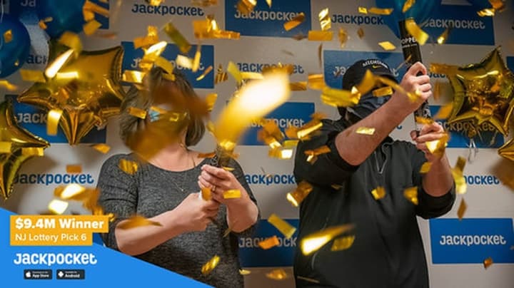 NJ resident Carol celebrates winning $9.4 million playing Jackpocket.