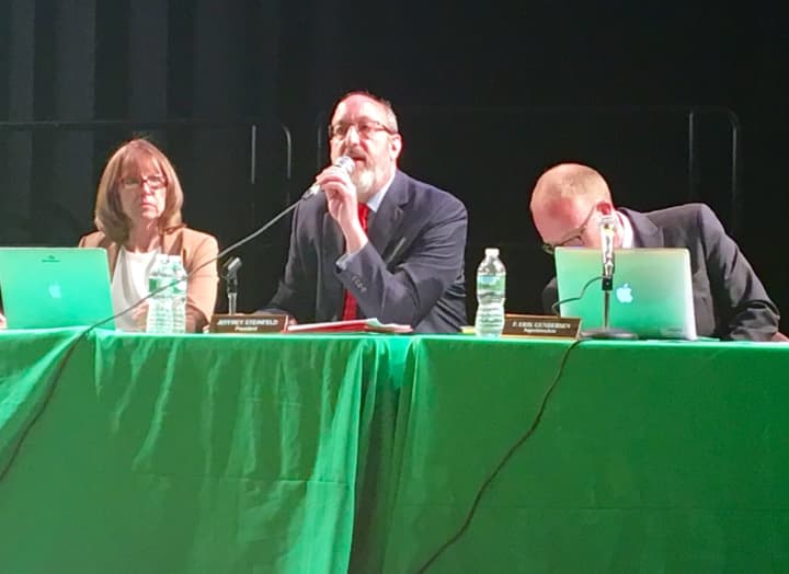 Pascack Valley Board of Education President Jeffrey Seinfeld voted yes