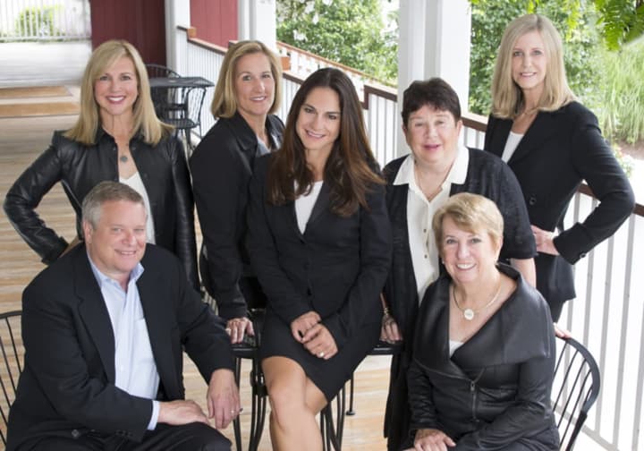 Members of KMS Partners are: (seated left to right) David Weber, Kim Harizman and Laurie Morris and (standing left to right) Karen Scott, Mary Ellen Gallagher, Sheila Keenan and Susan Seath.
