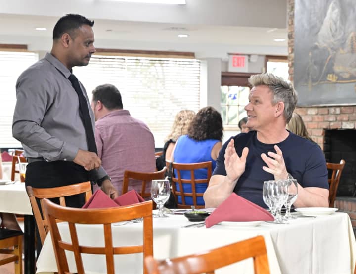 A scene from the season-finale of "Kitchen Nightmares" in Port Washington on Long Island.