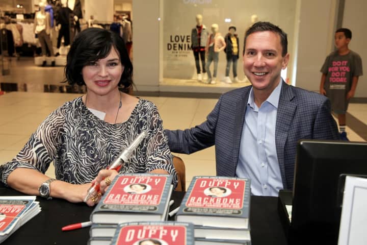 Karen “Duff” Duffy with Dr. Mark Geller, CEO of Nyack Hospital.
