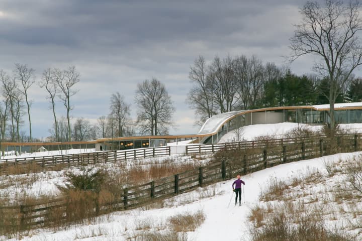 Grace Farms in New Canaan will be hosting its first &quot;Winter Outing&quot; next month. The line-up of things to do during the free day-long event include cross country skiing, ice skating, and lounging by the fire with a cup of hot cocoa.