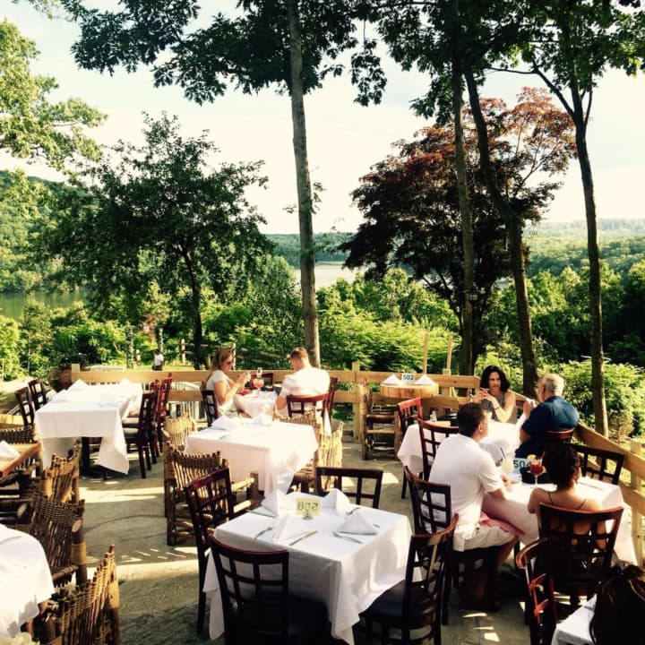 A rustic outdoor deck with a stellar view of the East Branch Reservoir draws lovers of Mexican cuisine to Las Mananitas in Brewster.