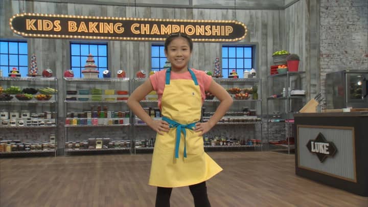 Closter Baker Linsey Lam appears on The Food Network&#x27;s &quot;Kids Baking Championship.&quot;