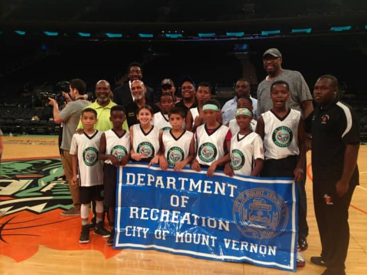 Mount Vernon youth basketball players took to the court at Madison Square Garden.