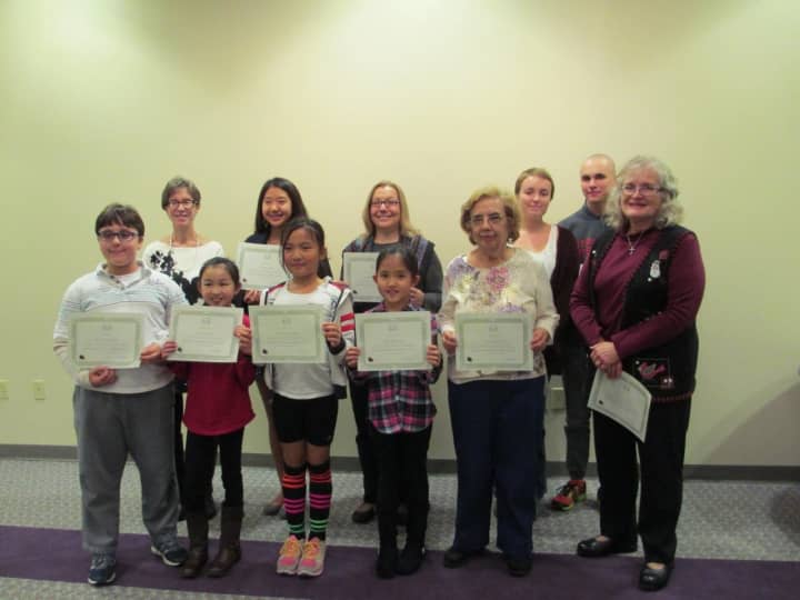 The winners of Old Tappan Public Library&#x27;s 2015 Master of Book Appreciation Challenge