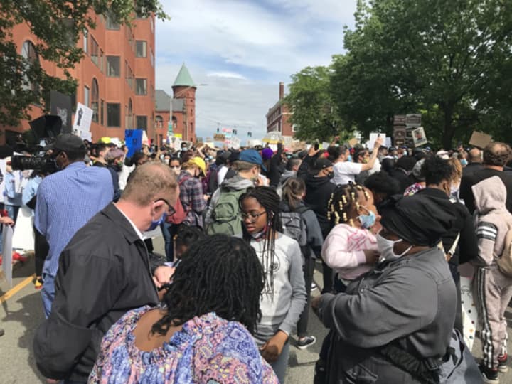 Thousands of protestors took to the streets of Poughkeepsie over police-related brutality cases.