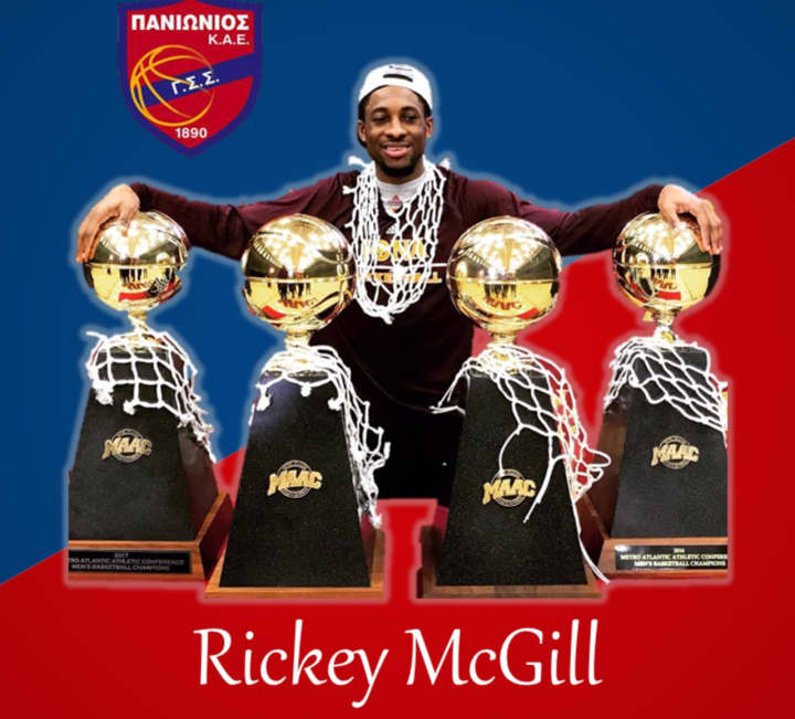 Spring Valley basketball star Ricky McGill, who starred for Iona College, announced he has been signed to play pro ball by the Panionios Basketball Club in Greece.
