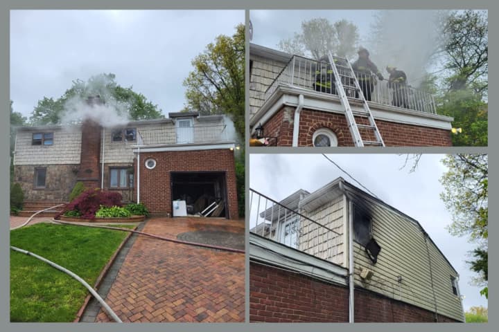 When a residential home caught fire on the morning of Saturday, April 29, officials rushed to the scene and were able to save a child and dog from the building, according to authorities.
