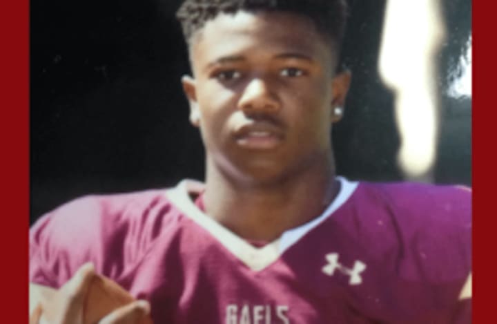 Malkelm Morrison of Stamford is a defensive back at Ioan Prep in New Rochelle, and is in the running for USA Football&#x27;s &quot;Heart of a Giant&quot; award