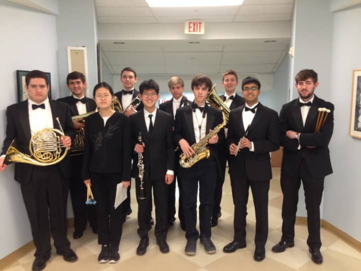 Members of the Staples High School Concert Band played in the festival.