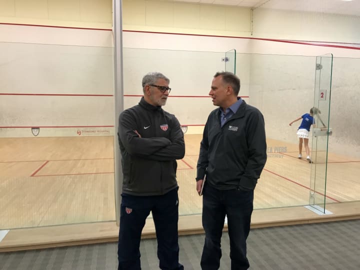 John Musto the new director of squash at Chelsea Piers Connecticut in Stamford.