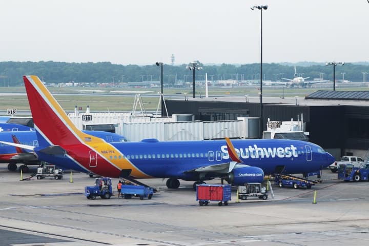 The Southwest plane nearly struck an emergency vehicle at BWI Airport.