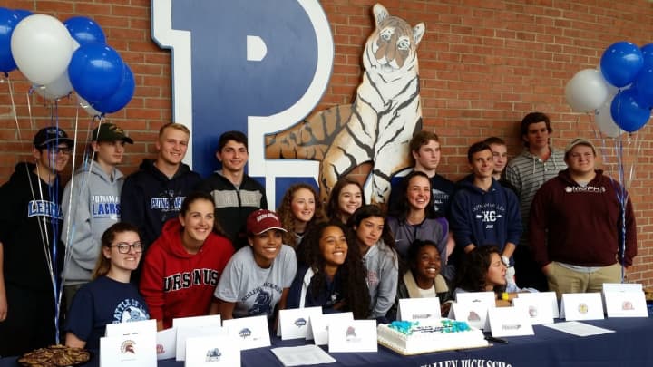 Putnam Valley honored its NCAA-bound athletes Wednesday.
