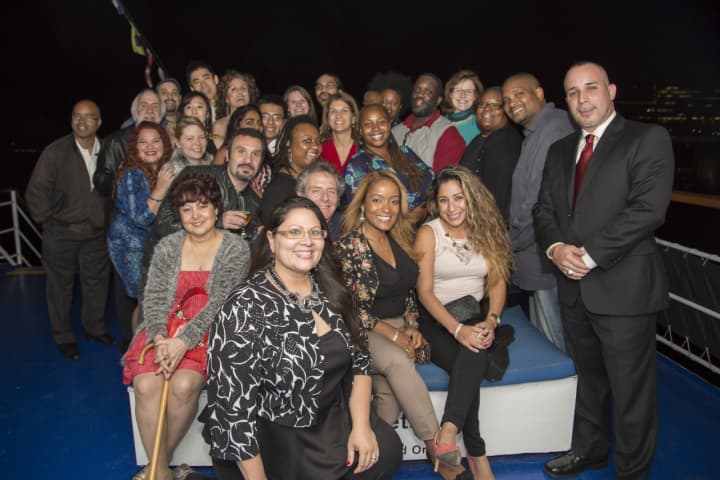 Berkeley College alumni and guests pose at one of the 2014 reunion events. 
