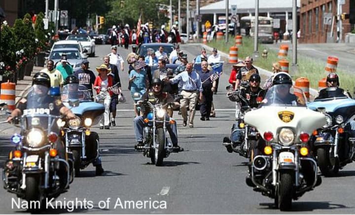 Nam Knights will leave their Carlstadt clubhouse Sunday morning on a scenic tour to raise money for high school students in Old Tappan.