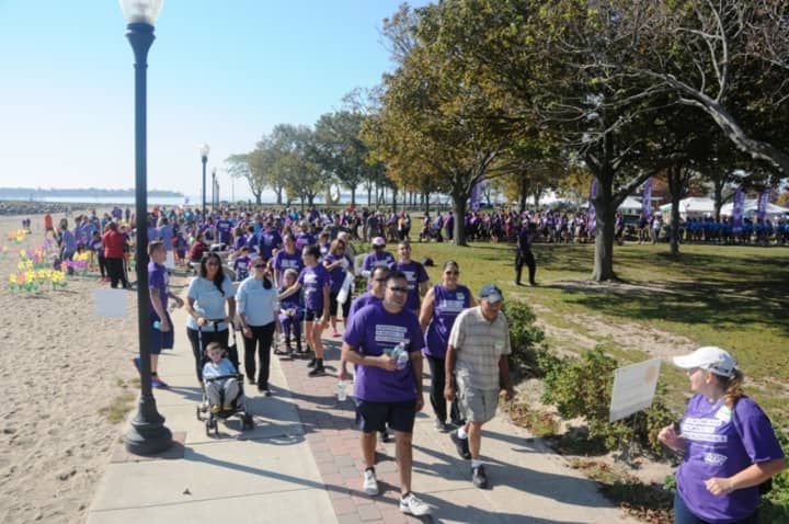 Calf Pasture Beach in Norwalk will host the Walk to End Alzheimer’s in October. 