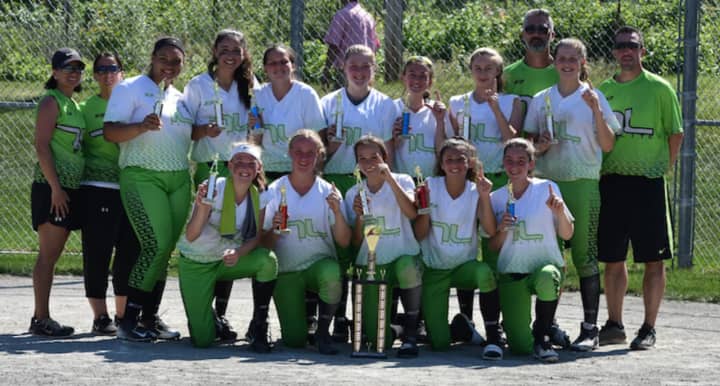 The Tucci Elite 14U Girls Softball Team from Norwalk caps off a successful season by winning the Fairfield County Fastpitch Softball Tournament this past weekend. See story for IDs.