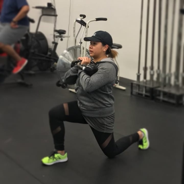 Stephanie Tabao exercises at OPEX Pascack Valley.