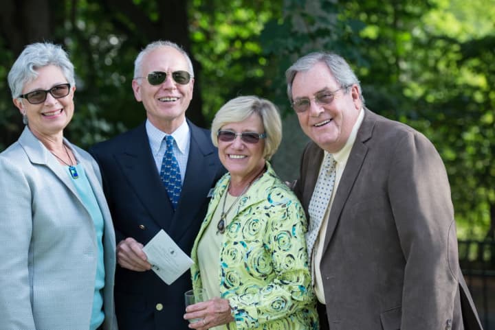 Marty B. Engelhardt, Jr., President with spouse Lucy Engelhardt and Kathy Davis, Board Member with spouse Tom attend Ossining Food Pantry’s annual fundraising event.