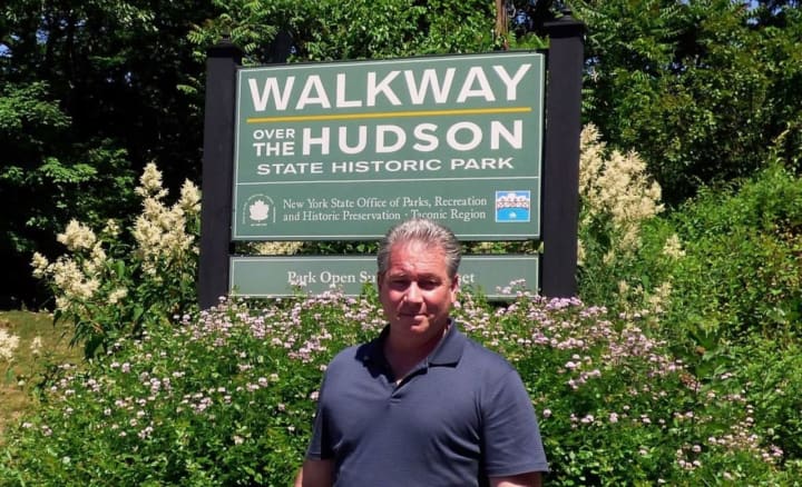 Yorktown resident David Rocco by the Walkway Over the Hudson.