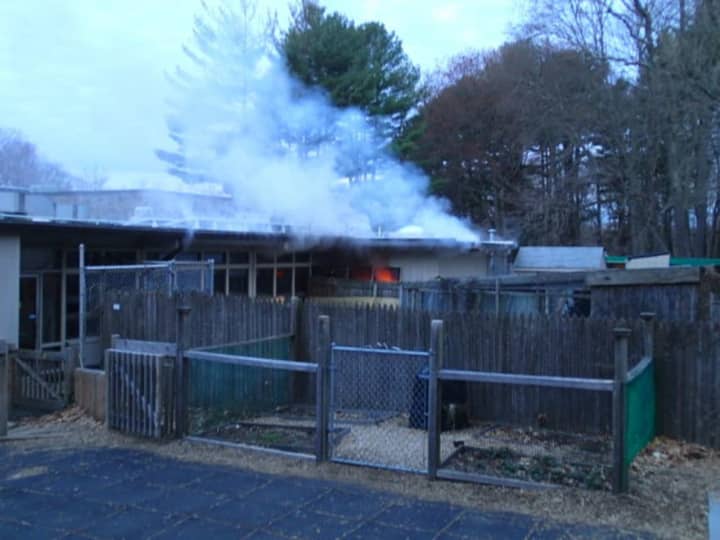 A fire broke out at Earthplace in Westport Friday morning.